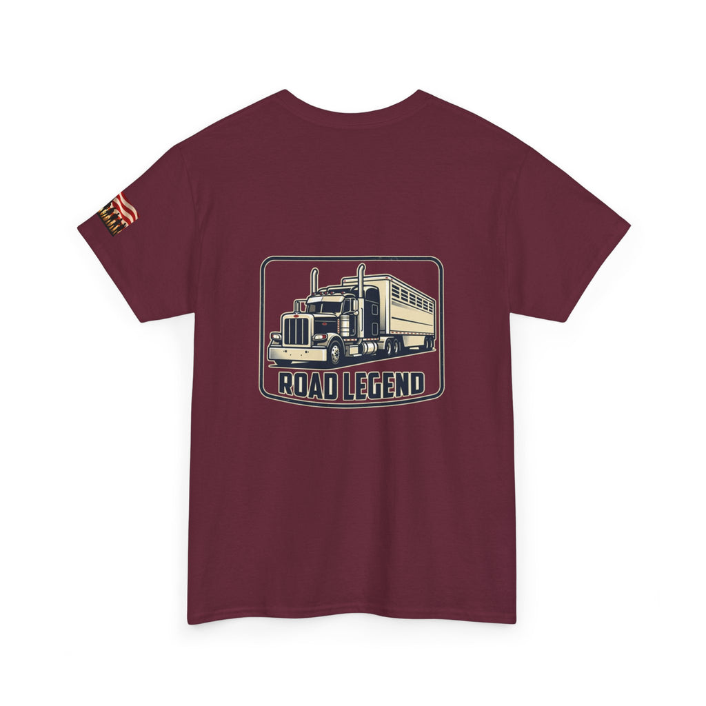 Road Legend Truck Tee — "Shiny Side Up" Graphic T‑Shirt for Truckers & Fans