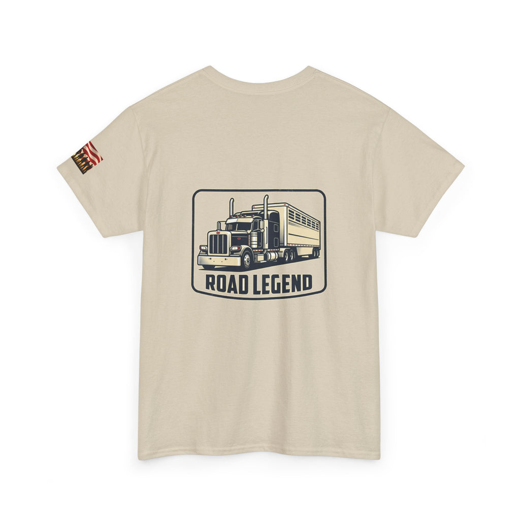 Road Legend Truck Tee — "Shiny Side Up" Graphic T‑Shirt for Truckers & Fans