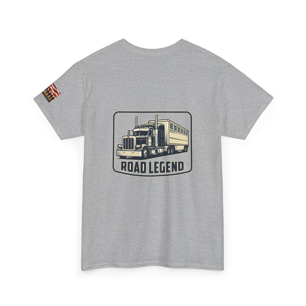 Road Legend Truck Tee — "Shiny Side Up" Graphic T‑Shirt for Truckers & Fans