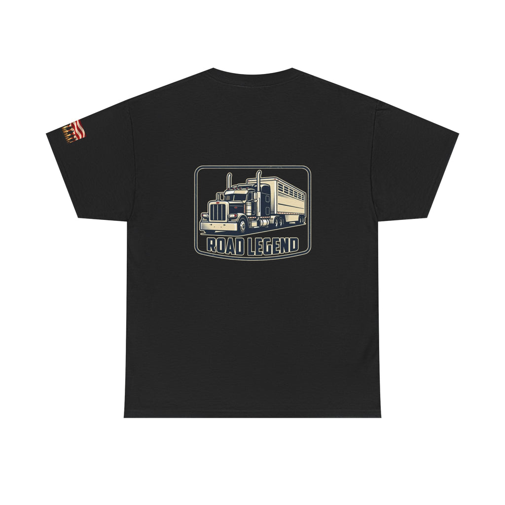 Road Legend Truck Tee — "Shiny Side Up" Graphic T‑Shirt for Truckers & Fans