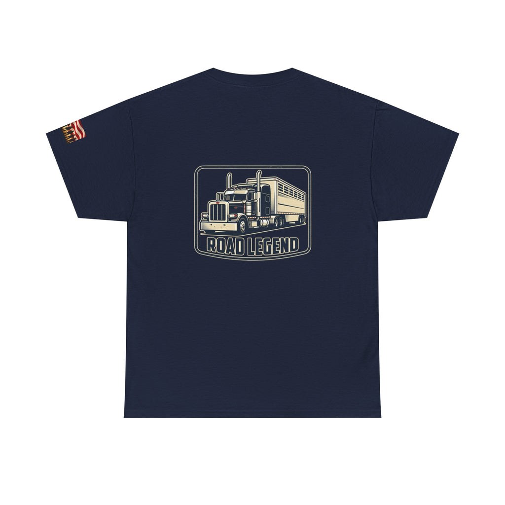 Road Legend Truck Tee — "Shiny Side Up" Graphic T‑Shirt for Truckers & Fans