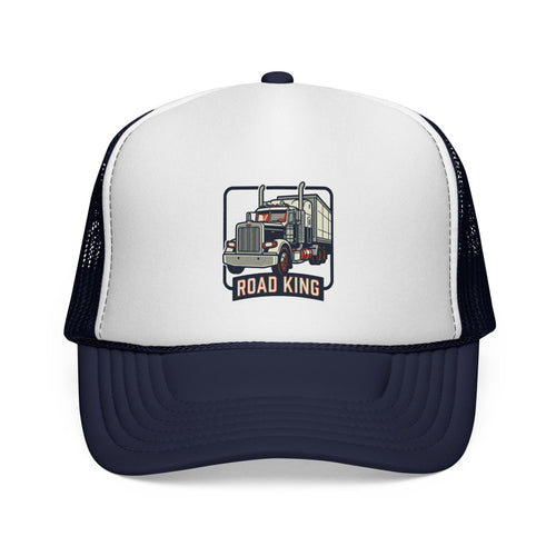 Road King Trucker Hat — Vintage Semi Truck Cap for Truckers & Auto Enthusiasts