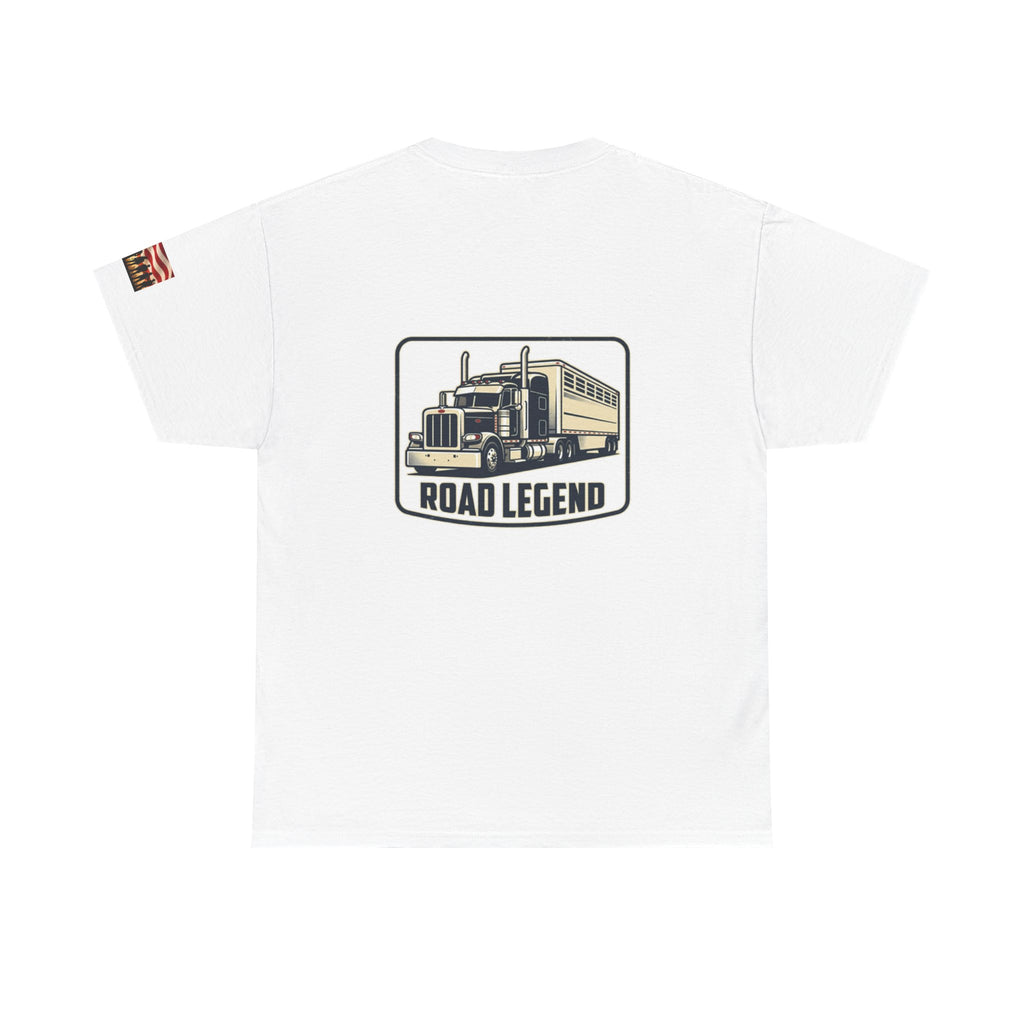 Road Legend Truck Tee — "Shiny Side Up" Graphic T‑Shirt for Truckers & Fans