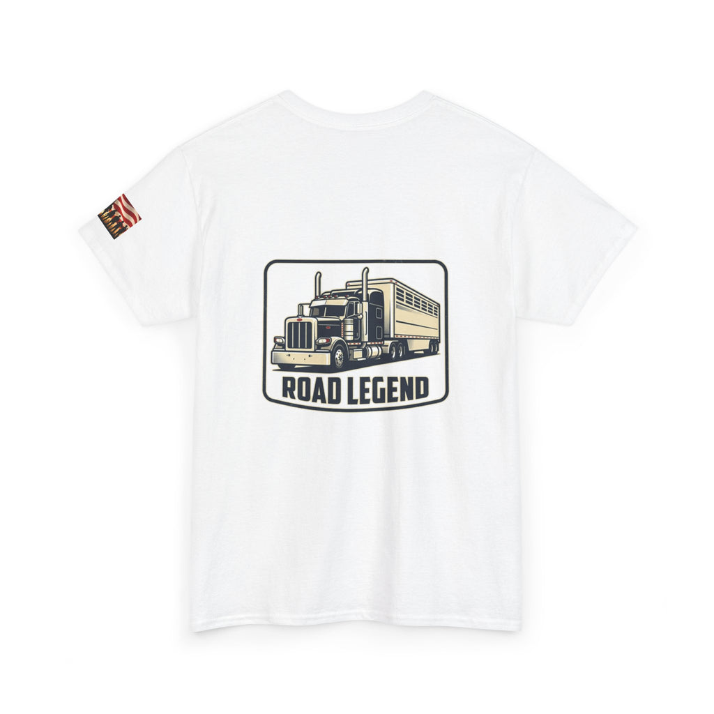 Road Legend Truck Tee — "Shiny Side Up" Graphic T‑Shirt for Truckers & Fans