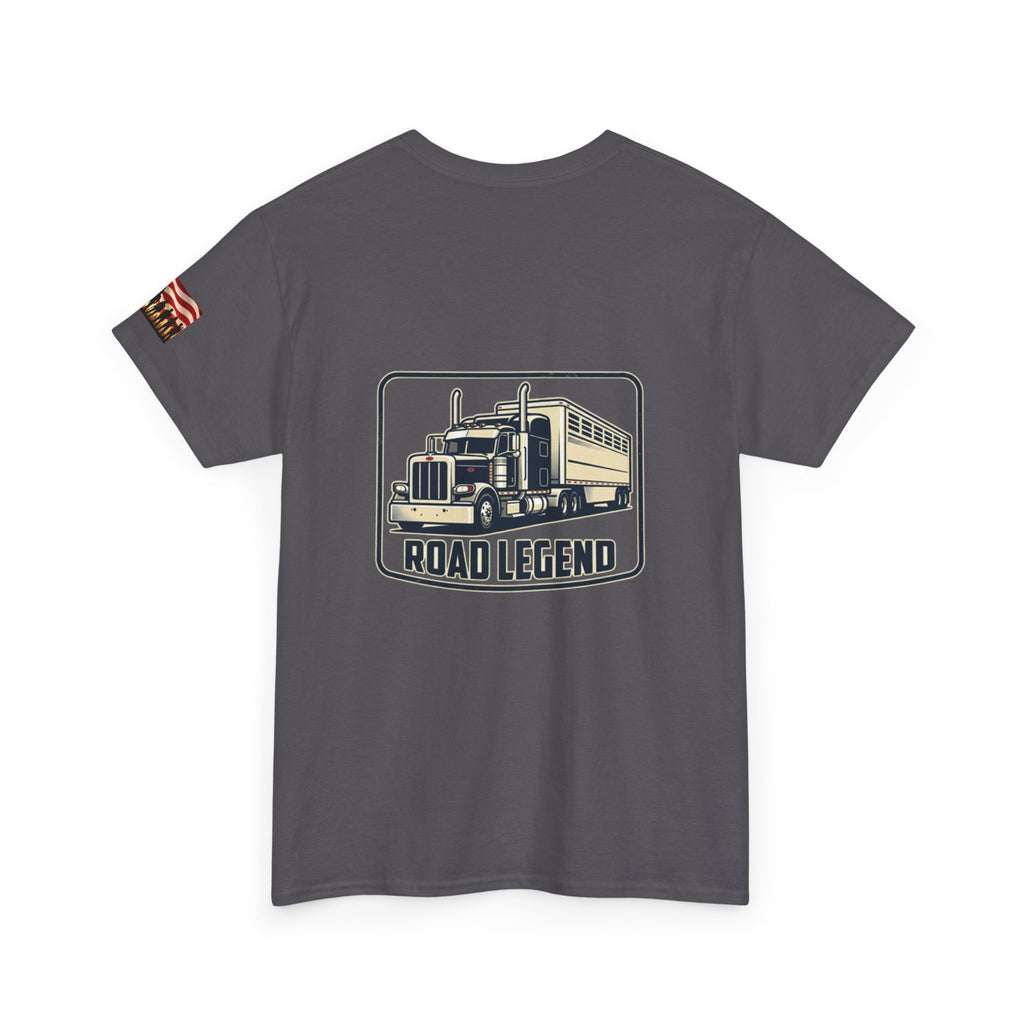 Road Legend Truck Tee — "Shiny Side Up" Graphic T‑Shirt for Truckers & Fans