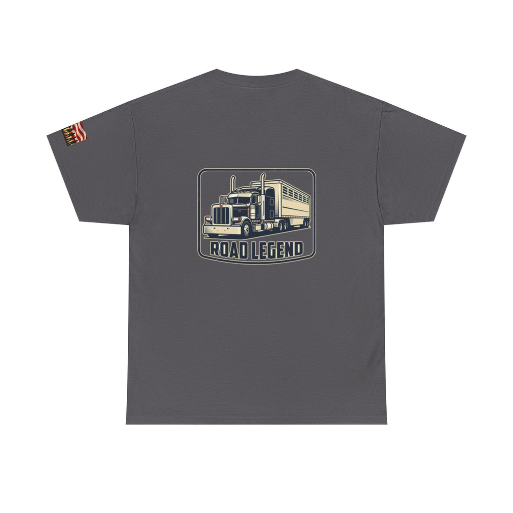 Road Legend Truck Tee — "Shiny Side Up" Graphic T‑Shirt for Truckers & Fans