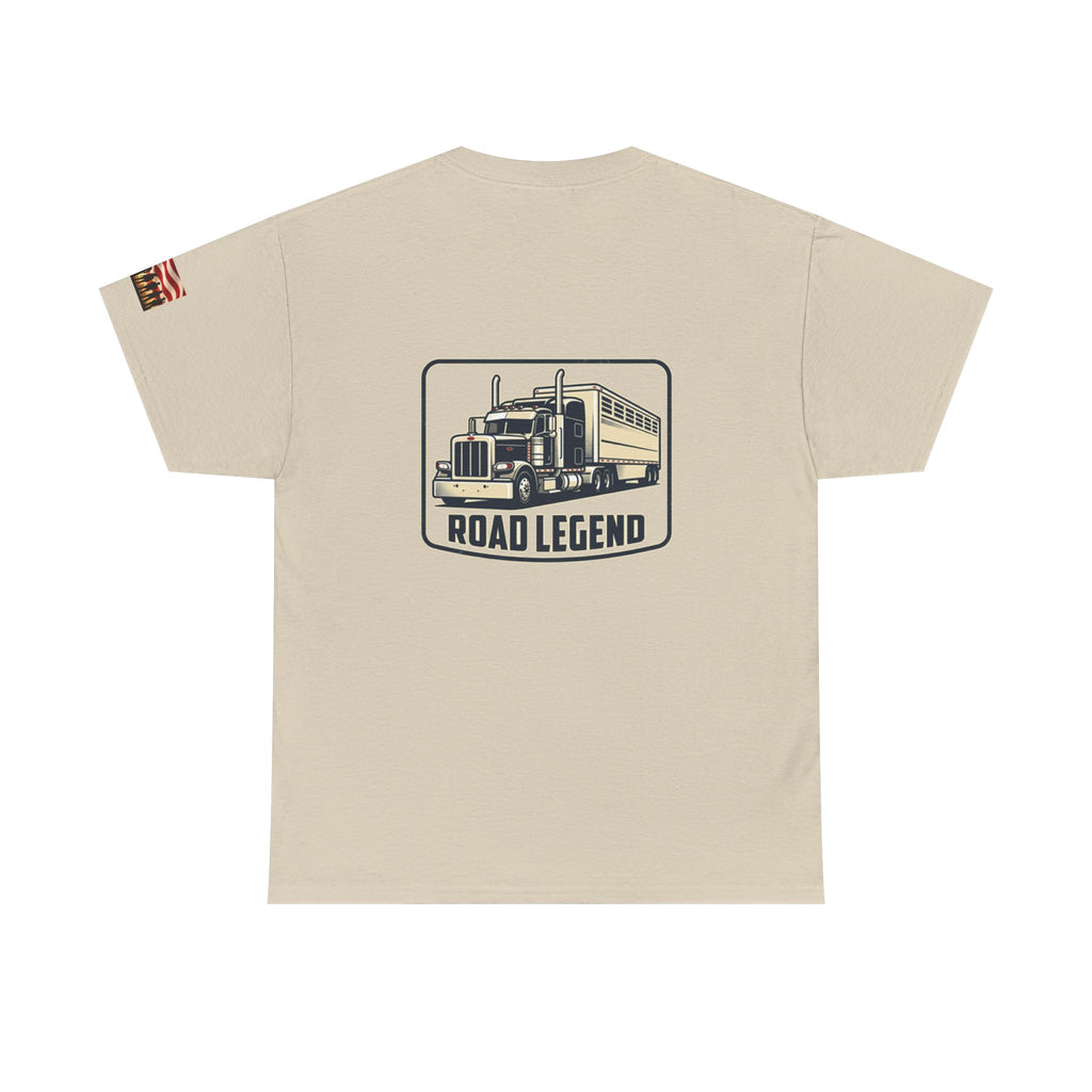 Road Legend Truck Tee — "Shiny Side Up" Graphic T‑Shirt for Truckers & Fans