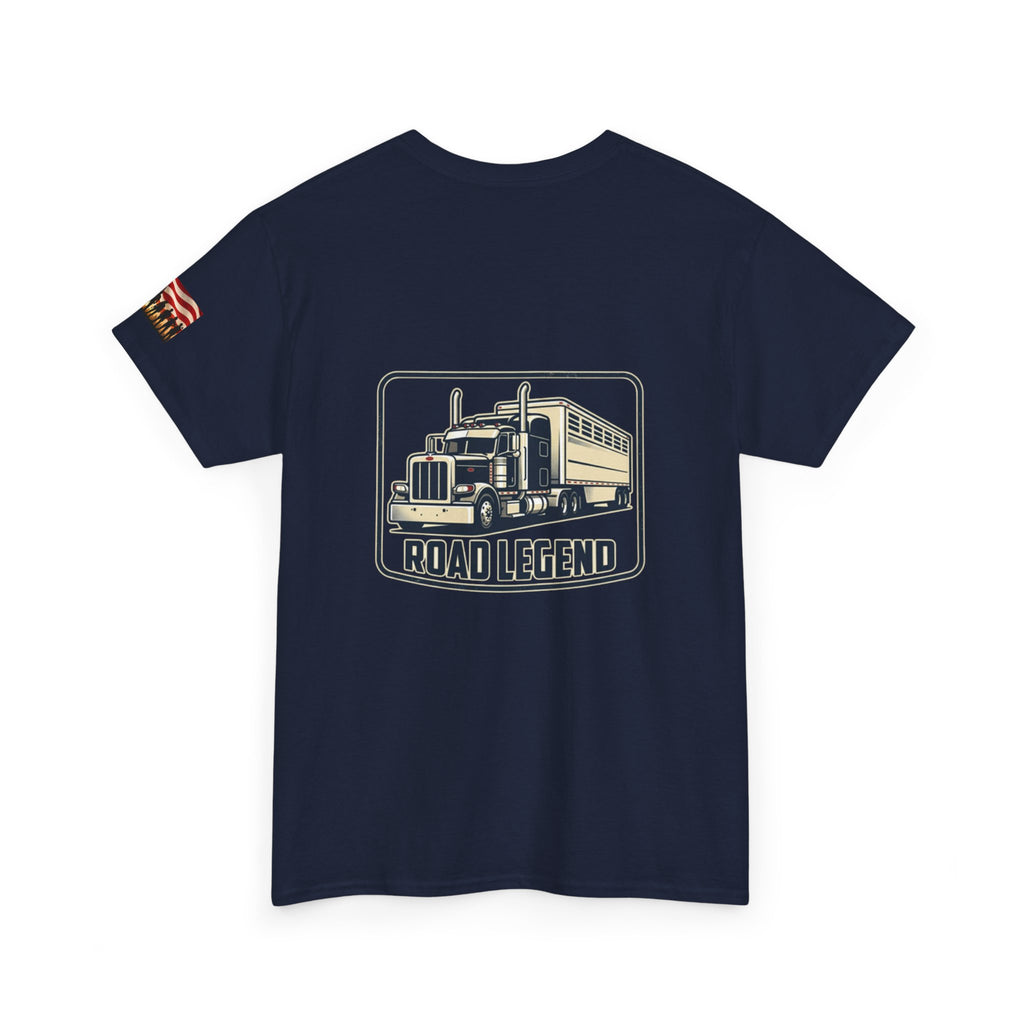 Road Legend Truck Tee — "Shiny Side Up" Graphic T‑Shirt for Truckers & Fans